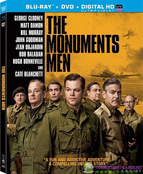 Охотники за сокровищами / The Monuments Men (2014) BDRip 720p | Чистый звук