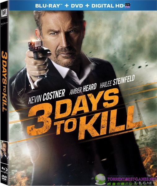 3 дня на убийство / 3 Days to Kill (2014) BDRip 1080p | Театральная версия | Чистый звук