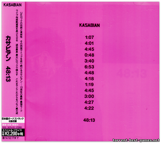 Kasabian - 48:13 [Japanese Edition] (2014) MP3